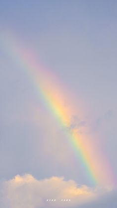 a rainbow appears to be in the sky