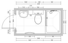 a drawing of a toilet and sink with the measurements for each section in this bathroom