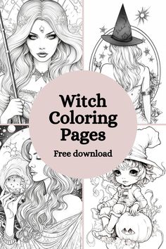 the witch coloring pages are available for adults and children to color with their favorite characters