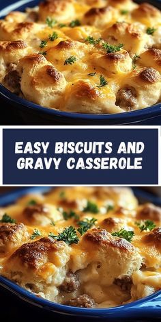 Discover how to make a simple and delicious biscuits and gravy casserole that’s perfect for family breakfasts or brunches. This recipe combines flaky biscuits, creamy gravy, and a hint of nostalgia for a hearty meal.