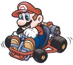 an image of mario kart on a toy car