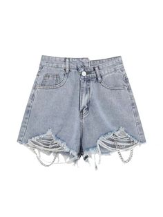 SPECIFICATIONSWash: Bleach WashWaist Type: HIGHThickness: RegularStyle: StreetwearRelease Date: Summer 2022Origin: CN(Origin)Model Number: 4292Material: CottonLength: ShortsJeans Style: Wide Leg PantsItem Type: JEANSGender: WOMENFit Type: RegularFabric Type: Cotton elastic denimDecoration: RippedClosure Type: Button FlyBrand Name: Mina HappinessAge: Ages 18-35 Years Old Jeans Shorts Women, Ripped Jeans Shorts, Girls Ripped Jeans, Shorts Female, Korean Jeans, Chic Streetwear, High Waist Denim Shorts, Belt Chain, Summer Shorts Denim