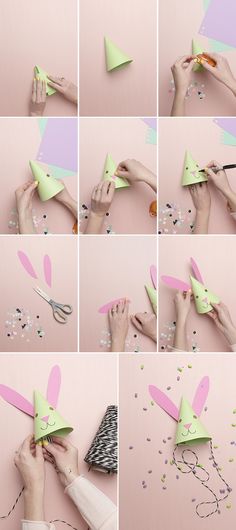 how to make bunny ears out of paper