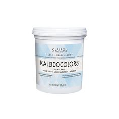 Clairol Kaleidocolors Powder Lightener puts the quick-and-easy into highlighting and all special effects techniques. Create cool or warm tonality as you lighten. Lightens and tones in only 10 minutes. Lightens up to 5 levels and adds neutral/beige tones. Enriched with moisturizing aloe vera. Ideal for dark brown to light blonde hair. Benefits Lightens and tones in one easy step, Works within 10 minutes How to use Mix 4 level scoops of Kaleidocolors with 2 oz. 10 or 20-volume developer. Leave on up to 10 minutes. Hair Lightener, Highlighting Techniques, Lighter Hair, Professional Hair Color, Light Blonde Hair, Clear Ice, How To Lighten Hair, Dark Blonde Hair, Bleached Hair