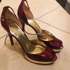 Very Beautiful Burgundy Red High Heels Red High Heels, Red High, Guess Shoes, Shoes Color, Burgundy Red, Shoes Women Heels, Shoes Heels, High Heels, Women Shoes