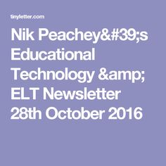 the words nik peachey & 39s educational technology and amp elt news letter