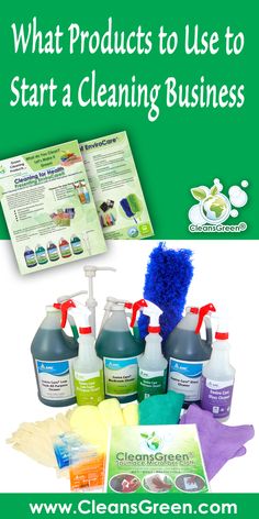 cleaning products with the title what products to use to start a cleaning business