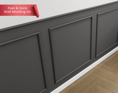 the wall molding kit is ready to be installed in any room with wood floors