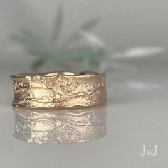 Ocean-inspired handcrafted rings, uniquely designed by Jeanette Walker. Trinity Engagement Ring, Tiffany Wedding Band, Wave Wedding Band, Meadow Wedding, Textured Wedding Band, Branch Engagement Ring, Wide Wedding Bands, Wedding Sand