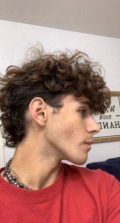 Boys Haircuts Curly Hair, Haircut Curly Hair, Mullet Haircut, Mens Hairstyles Thick Hair, Wavy Hair Men