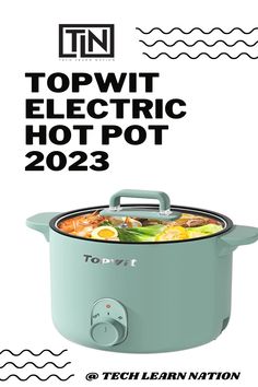 an advertisement for the topwit electric hot pot