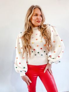 Cute Winter Sweaters, Holiday Outfits Christmas, Fashion App, Holiday Sweater, Mock Neckline, Mock Neck Sweater, Winter Sweaters, Knitting Materials, Holiday Festival