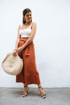 DIY Wide Leg Linen Pants-2 Fashion Designer Quotes, Paperbag Hose, Diy Pants, Elastic Thread, Wide Leg Linen Pants, Fashion Diy, Linen Style, Maxi Dress Cotton, Wide Legs