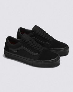 Vans | Skate Old Skool Black/Black Skate Shoe Vans Black Sneakers For Skateboarding, Black Vans Sneakers For Skateboarding, Urban Black Skate Shoes, Urban Black Skate Shoes For Skateboarding, Vans Black Skate Shoes For Skateboarding, Black Vans Skate Shoes For Skateboarding, Black Skate Shoes For Skateboarding, Long Skate, Plaid Stockings