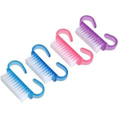 Cleaning Nail Brushes: Easy to grip for the handle. You can easily them on your bathroom hooks with the handle. Fingernail Designs, Hand Scrub, Nail Brush, Cleaning Dust, Scrub Brush, Nail Art Brushes, Clean Nails, Nail Brushes, Manicure Y Pedicure