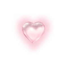 a pink heart shaped object on a white background