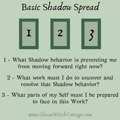 an image of the words basic shadow spread