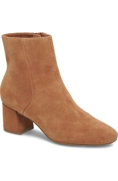 Blondo Alida Waterproof Bootie (Women) | Nordstrom Classic Ugg Boots, Ugg Classic Ultra Mini, Rain Or Shine, Comfortable Boots, Travel Wardrobe, Brown Ankle Boots, Tan Suede, Calf Hair, Suede Booties