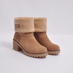 Buy More! Save More!

Upper material: Flock

Sole Material: Rubber

Shoes Heel High:6cm

Platform Heigh: 1.5cm Gorgeous Boots, Warm Snow Boots, Ankle Shoes, Warm Boots, Snow Boots Women, Winter Snow Boots, Snow Shoes, Fur Boots, Winter Boots Women