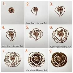 the instructions for how to draw a rose in different ways, including step - by - step