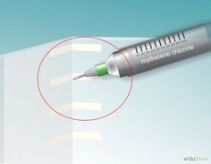 an illustration of a syring with the needle labeled mythene cholidide