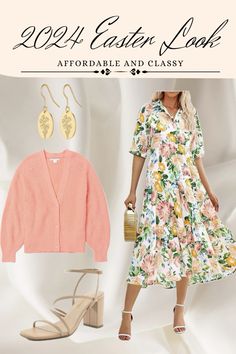 This affordable Easter look is perfect for church amf dinner! It’s modest and classy. Summer Dress, Summer Dresses