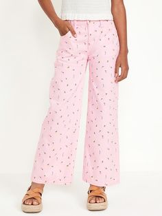 Saw this on Old Navy: Closet Revamp, Jeans For Girls, Pasta Casserole, Pajamas Gift, Casual Preppy Outfits, Floral Jeans, Cute Pants, Cute Pajamas, Adjustable Waistband