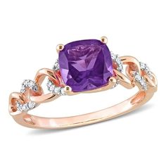 The Everly Women's Amethyst 10k Rose Gold Ring is a beautifully crafted set designed to add elegance to any outfit. Each piece in this set is made from high-quality materials, ensuring durability and style. Perfect for formal occasions or as a thoughtful gift, this set combines sophistication and charm. With its timeless design, it's sure to impress and complement any wardrobe. Whether you're elevating your own style or gifting it to someone special, this jewelry set is a must-have. Size: 4.5. Ladies Rings, Link Ring, Linking Rings, Sterling Silver Engagement Rings, Amethyst Color, Sky Blue Topaz, Green Quartz, Silver Engagement Rings, Women Diamond