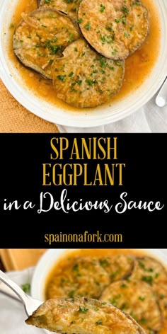 spanish eggplant in a delicious sauce is the perfect side dish for any meal