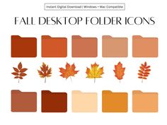 an image of fall desktop folder icons