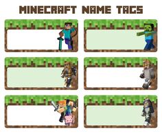 minecraft name tags with different characters on them