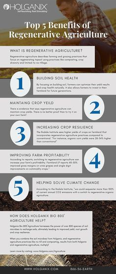 the top 5 benefits of regenerative agriculture info sheet for farmers and their crops