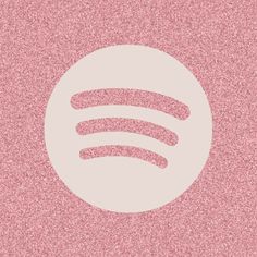 a pink background with a white spot in the middle that has an image of a music note on it