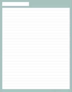 a notepad with lined paper on it