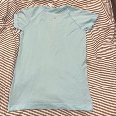 Never Worn Light Blue Casual Tops For Light Exercise, Lululemon Swiftly Tech Short Sleeve, Swiftly Tech Short Sleeve, Lululemon Swiftly Tech, Lululemon Swiftly, Swiftly Tech, Christmas Wishlist, Mist, Lululemon Athletica