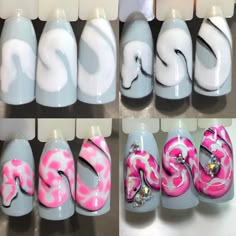 Nails Art Paso A Paso, Add Me On Snap, Nail Art Step By Step, Quick Nail Art, Crazy Nail Art, Animal Nail Art, Nail Drawing, Nail Painting, Diy Acrylic Nails