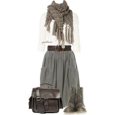 Sweden Street, Boho Work Outfit, Boho Styl, Chic Winter Outfits, Grey Skirt, Mode Casual, Happy Days, 가을 패션, Boho Stil