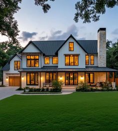 a large white house with lots of windows