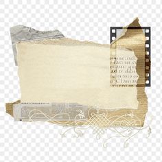 an old torn piece of paper with some writing on it, hd png clipart