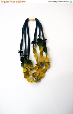 Triple necklace, textile necklace, asymmetric necklace, fabric jewelry, black  jewelry, statement necklace, bib necklace, jersey necklac Textile Jewelry Silk, Unique Handmade Jewelry Fabric, Textile Necklace Leather, Fabric Necklaces Tutorials, Fabric & Marbles Necklace, Casual Jewelry Fabric, Donna Kato Necklace, Zipper Necklace Jewelry, Ayala Bar Necklace