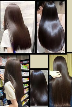 Glass Hair, Long Shiny Hair, Straight Black Hair, Long Dark Hair, Hair Up Styles, Hair Shine, Silk Hair, Silky Hair, Dream Hair