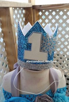 Winter wonderland glitter crown, frozen birthday crowns turquoise glitter crown, first birthday outfit, cake smash crowns, adult crowns by AlessandrasLittleBow on Etsy Turquoise Glitter, Birthday Outfits