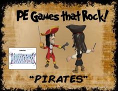 an image of pirates that rock with the caption pirate games that rock written on it