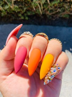 Fall Nails Bling, Nails Sparkly, Hot Nail Designs, Nails Bling, Nails Colorful, Nails Autumn, Nails Purple, Matte Nails Design