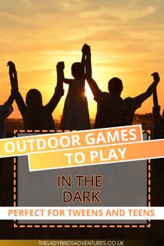 The best outdoor night games. These are great games to play outside after dark. They are great outdoor games for teens. Outdoor Night Games, Outdoor Games For Teens, Outdoor Games To Play, Games To Play Outside, Night Games, Play Outside, Outdoor Activities For Kids, Games For Teens, Outdoor Games