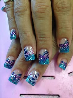 Fingernail Designs Spring, Fun Spring Nails Design, Summer Pedicure Colors, Pedicure Designs Toenails, Summer Pedicure, Manicure Designs, Pedicure Colors, Purple Nail Art