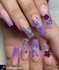 Spring Nails Ideas, Beach Nail Art, Fancy Nails Designs, Girly Acrylic Nails, Cute Acrylic Nail Designs, Nails 2023