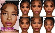 Face moles | Patreon Face Mole Tattoo, Sims 4 Moles, Face Moles, Facial Mole, Mole Tattoo, Moles On Face, Skin Moles, Sims 4 Cc Skin, Sims 4 Cas