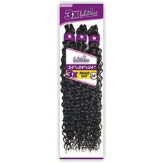 Sensationnel Lulutress Synthetic Crochet Braid Bundle - 3X Braid OUT 24" BRAND : SensationnelTYPE : BraidSTYLE : CurlyMATERIAL : Synthetic HairLENGTH : 24"HEAT RESISTANT : NoDYE/BLEACH/PERM : NoSHOWN COLOR : 1DESCRIPTION : STEP 1: Open latch, and slide hook through cornrow. Loop the hair onto the hook.STEP 2: Close latch securely. Reverse and slide hooked hair back through the cornrow.STEP 3: Open latch, then remove hair from hook. Using two fingers, hold the pre-looped end of hair open.STEP 4: