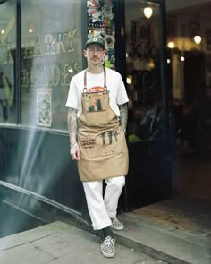 Dickies Commissioned a Photographer to Shoot with an 8x10 Camera Fashion Workwear, Cafe Worker, Vintage Waiter Uniform, Worker Photography, Men’s Vintage Workwear, 1920s Factory Workers, Waiter Uniform, Chef Uniform, Chef Clothes